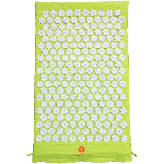 Tapis Acupression SVELTUS 75x44 cm avec Sac de Transport - Vert (1399)