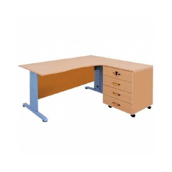 Bureau Opérateur Base +4T - 150 X 130 X 75 Cm  (BO008)