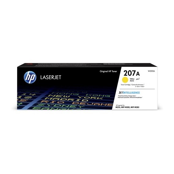 Toner LASERJET Original HP 207A - Jaune (W2212A)