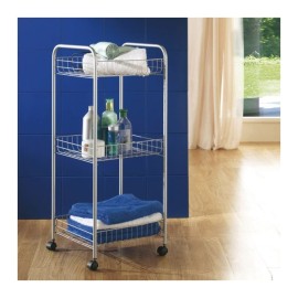 Resserre salle de bain 3 paniers METALTEX - Gris (34.38.03)