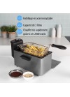 Friteuse TRISTAR - 2000 Watts - 3 Litres - Inox/Noir (FR-6946)