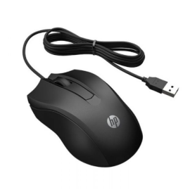 Souris Optique HP 100 USB Filaire - Noir (6VY96AA)