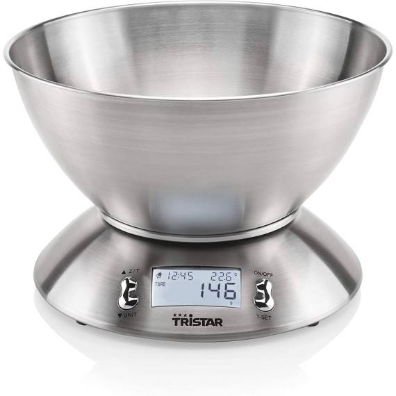 Balance de Cuisine TRISTAR - 5 kg - Acier Inoxydable (KW-2436)