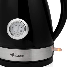 Bouilloire + Thermomètre TRISTAR - 1,7 Litres - 2200 Watts - Noir (WK-1341)