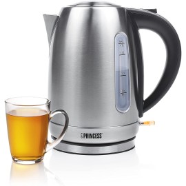 Bouilloire électrique PRINCESS - 2200 Watts - 1,7 Litres - Inox (236018)