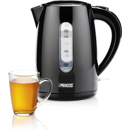 Bouilloire électrique PRINCESS - 2200 Watts - 1,7 Litres - Noir (236017)