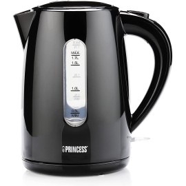 Bouilloire électrique PRINCESS - 2200 Watts - 1,7 Litres - Noir (236017)