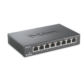 Switch D-LINK DGS-108E 8 PORTS 10/100/1000 MBPS - Noir