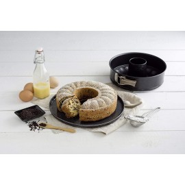 Moule à Gâteau ZENKER 28 Cm Pure - 2 Fonds - Noir (3968)