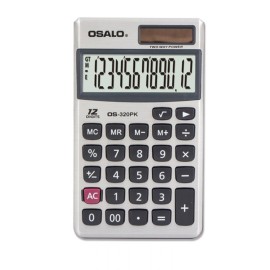 Calculatrice De Poche OSALO 12 Chiffres (SX-320P)