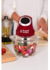 Mini Hachoir RUSSEL HOBBS - 200 Watts - 1 Litre - Rouge (24660-56)