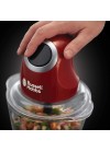 Mini Hachoir RUSSEL HOBBS - 200 Watts - 1 Litre - Rouge (24660-56)