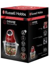 Mini Hachoir RUSSEL HOBBS - 200 Watts - 1 Litre - Rouge (24660-56)