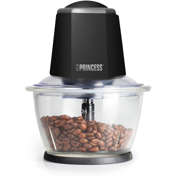 Mini Hachoir PRINCESS Smart Chopper 300 Watt - 1 Litre - Noir (221010)