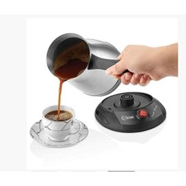 Machine à Café Turque KIWI Sans Fil - 6 Tasses - Inox (KCM-7512)