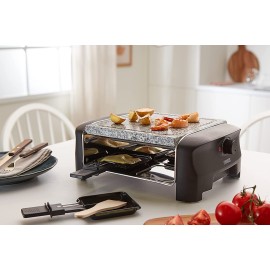 Appareil à Raclette PRINCESS 4 Stone Grill Party - 1600 Watts - Noir