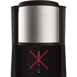 Cafetière MOULINEX Subito 1000 Watt - 15 Tasses - Noir/Inox (FG370811)