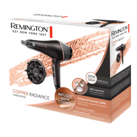 Sèche Cheveux REMINGTON Copper Radiance 2200 Watt - Noir (AC5700)