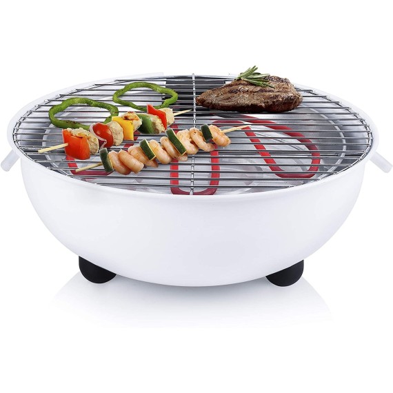 Barbecue de Table électrique TRISTAR 1250 Watt - Blanc (BQ-2882)