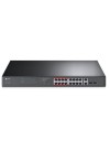 Switch TP-LINK 16 ports PoE+ 10/100 Mbps + 2 ports Gigabit (TL-SL1218MP)