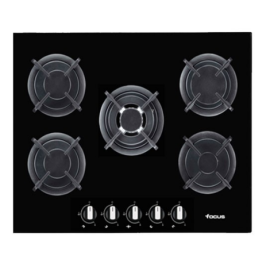 Plaque de Cuisson FOCUS 5 Feux - Noir (F.4109B)