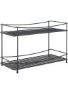 Rack de Stockage METALTEX à 2 Niveaux LAVA - 33x16x21 cm - Noir (36.08.62)