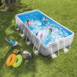 Piscine INTEX Hors-Sol Autoportante - Gris (26784)