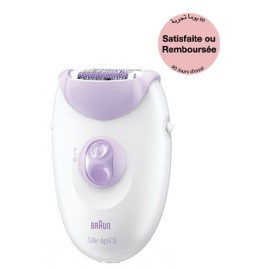 Épilateur BRAUN Silk-épil 3 - Jambes - Blanc (SE3170)