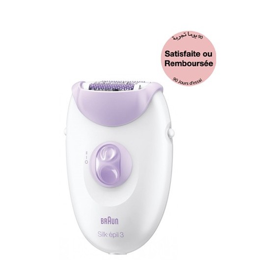 Épilateur BRAUN Silk-épil 3 - Jambes - Blanc (SE3170)