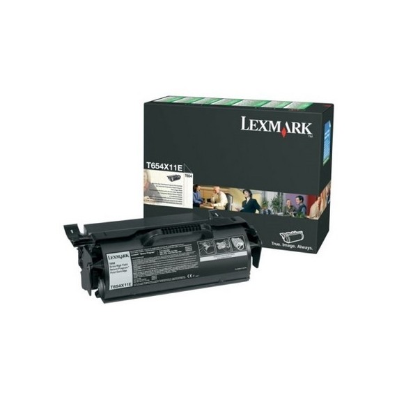 Toner Original Lexmark T654  Noir (36K) - T654X11E