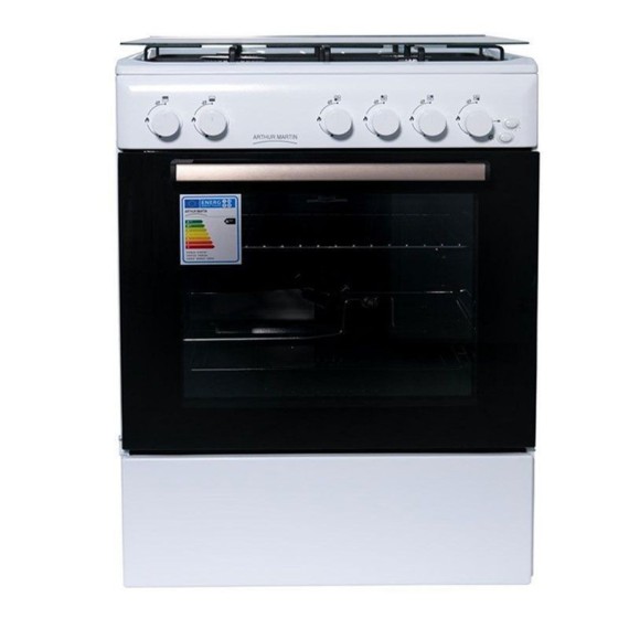 Cuisinière À Gaz ARTHUR MARTIN AMG60BL 60Cm 4 Feux - Blanc