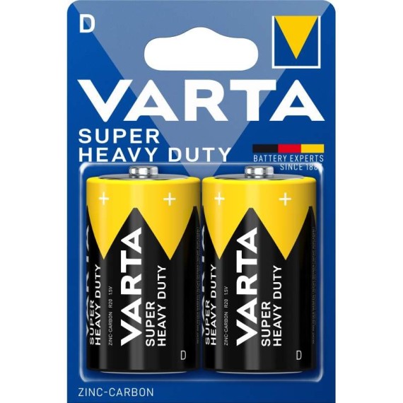 2x Piles VARTA Superlife D / R20 / 1.5V (4008496556342)