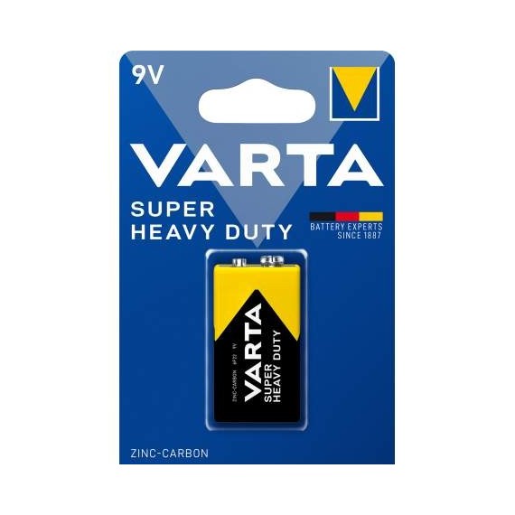 Pile Saline VARTA 9V / 6LR61 Super Heavy Duty