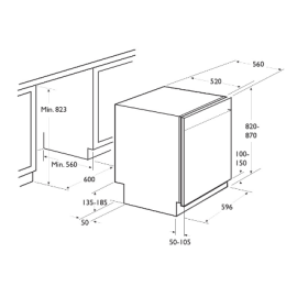 Lave Vaisselle Semi-Encastrable FOCUS QUADRA.1310 14 Couverts - Inox