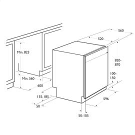 Lave Vaisselle Semi Encastrable FOCUS 12 Couverts - Silver (F.502X)