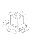 Hotte Encastrable FOCUS SMART 6000 60 CM - Inox