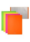 Présentoir Carnet A4 20 Pochettes 40 Vues Couleurs Fluo