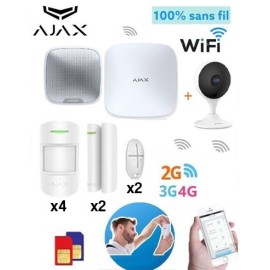 Kit Système d'alarme AJAX Sans-fil + Caméra surveillance (Ajax-Kit2)