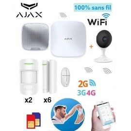 Kit Système d'alarme AJAX Sans-fil + Caméra surveillance (Ajax-Kit3)