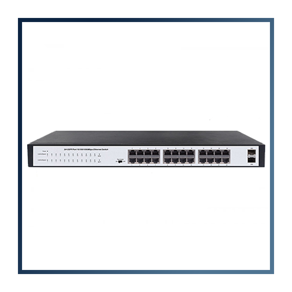 Switch unmanaged 24 ports 1000M TX, 2 ports 1000M SFP (S1526V1)