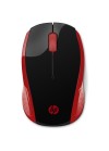 Souris Optique HP Sans Fil 200 / Rouge (7KX10AA)