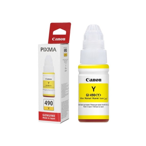 Bouteille d'encre Canon GI-490Y Jaune 70ml prix tunisie