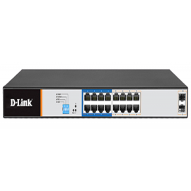 Switch D-Link 16-Port Gigabit Smart Managed PoE (DGS-F1210-18PS)