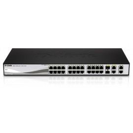 Switch D-Link DES-1210-28 24 Ports 10/100 MBPS + 4 Ports Gigabit