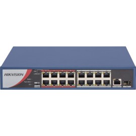 Switch Hikvision 16 Port Fast Ethernet Unmanaged POE - DS-3E0318P-E/M(B)