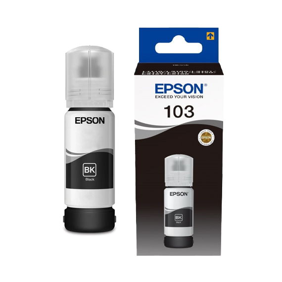 Bouteille D'encre Original EPSON 103 POUR L3151/L1110 -65ml - Noir