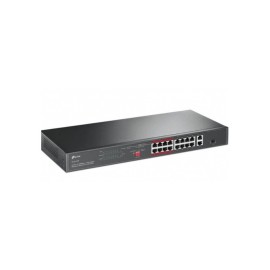 Switch TP-Link 16 ports 10/100 PoE Rackable - Noir (TL-SL1218P)