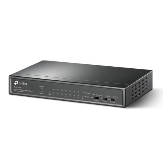 Switch de bureau TP-Link 9 ports 10/100Mbps - 8 Ports PoE TL-SF1009P