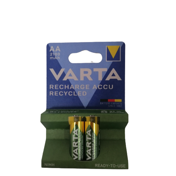 Pile Varta 2100 mAh rechargeable Recycled LR6 BP2 Tunisie