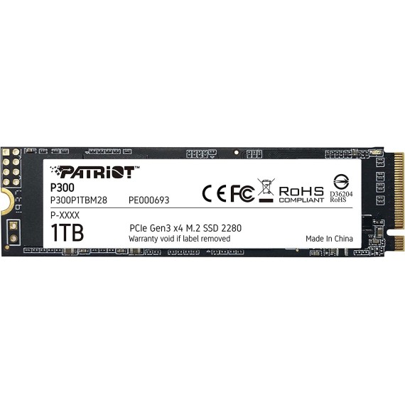 disque SSD Patriot P300 M.2 PCIe Gen 3 x4 1 To